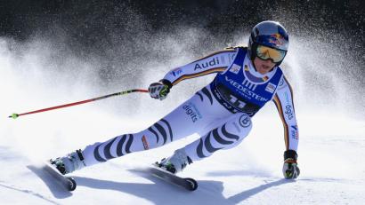Bild: Luciano Bisi/AP/dpa
Emma Aicher raste auch in Val di Fassa auf das Podest.