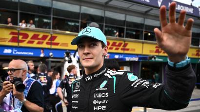 Bild: Joel Carrett/AAP/dpa
George Russell darf sich feiern lassen.