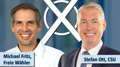 Bildmontage: Christoph Würz, Michael Sommer, Marina Gube
Amberg hat gewählt: Michael Fritz und Stefan Ott müssen in die Stichwahl.