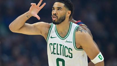 Bild: David Richard/FR25496 AP/AP/dpa
Das zweite Spiel seit dem Comeback: Jayson Tatum.
