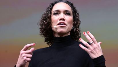 Bild: Bernd Weißbrod/dpa
Da waren die Haare noch dran: FDP-Generalsekretärin Nicole Büttner vor zehn Wochen in Stuttgart. (Archivbild)