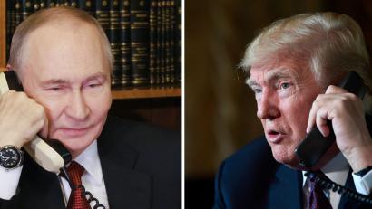 Bild: Mikhail Metzel/Pool Sputnik Kremlin/AP/dpa
US-Präsident Donald Trump und Kremlchef Wladimir Putin haben nach Angaben aus Moskau erneut telefoniert. (Archivbild)