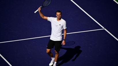 Bild: Charles Baus/CSM via ZUMA Press Wire/dpa
In Indian Wells im Viertelfinale: Alexander Zverev.