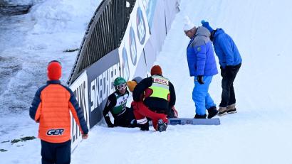 Bild: Emmi Korhonen/Lehtikuva/dpa
Kombinierer Wendelin Thannheimer wurde nach seinem Kreuzbandriss inzwischen operiert. (Archvbild)