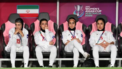 Bild: Dave Hunt/AAP/dpa
Für die iranischen Spielerinnen war der Asien Cup in Australien nach dem Ausbruch des Krieges schwierig. (Archivbild)