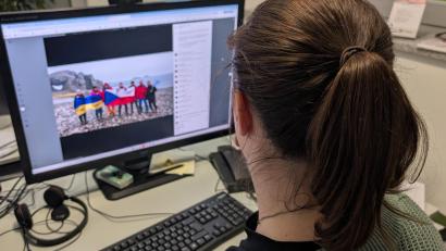 Bild: wüw
Auch in der Antarktis versammelten sich einige Menschen, um Präsident Pavel symbolisch zu unterstützen.