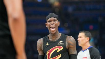 Bild: Kyle Phillips/AP/dpa
Dennis Schröder und die Cleveland Cavaliers befinden sich in der Eastern Conference auf Playoff-Kurs.
