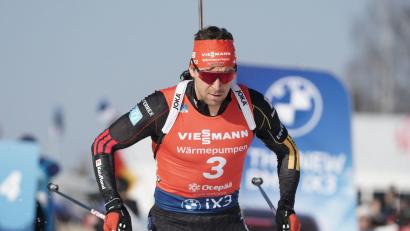 Bild: Roman Koksarov/AP/dpa
War mit seinen Problemen am Schießstand nicht allein: Philipp Nawrath