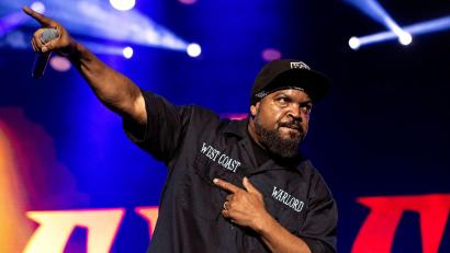 Bild: Amy Harris/Invision/AP
Seine Hauptrolle in „Krieg der Welten“ bringt Rapper Ice Cube einen „Razzie“. (Archivbild)