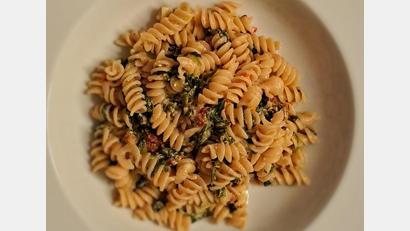 Bild: Doris Borchardt
Die perfekte Feierabendküche: Die Pasta ist in 30 Minuten auf dem Tisch.