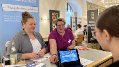 Archivbild: Martina Beierl
Zehn Minuten Zeit, um sich gegenseitig auszutauschen. Auch im vergangenen Jahr gab es ein „Speed-Dating zur Berufsorientierung“ im Landratsamt.