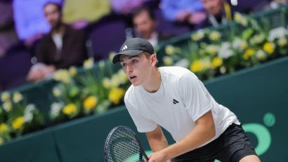 Bild: Rolf Vennenbernd/dpa
Justin Engel bekommt eine Wild Card für das Stuttgarter ATP-Event. (Archivbild)