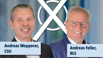 Bild: CSU Schwandorf / Claudia Seitz
Andreas Wopperer (CSU) und Andreas Feller (BLS) gehen in die Stichwahl um das Amt des Oberbürgermeisters in Schwandorf.