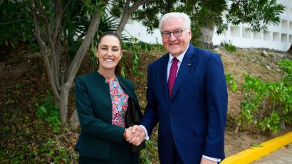 Bild: Bernd von Jutrczenka/dpa
Bundespräsident Steinmeier trifft Mexikos Präsidentin Sheinbaum in Cancún