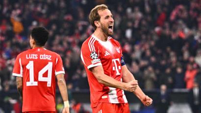 Bild: Tom Weller/dpa
Harry Kane (rechts) und Luis Diaz machten jeweils ein Klassetor der Bayern beim 4:0 gegen Atalanta Bergamo.