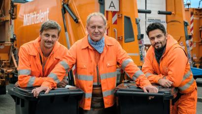 Bild: Conny Klein/ARD Degeto Film/dpa
In der ARD-Reihe „Die drei von der Müllabfuhr“ geht es diesmal um ein linkes Kulturzentrum. (Handout)