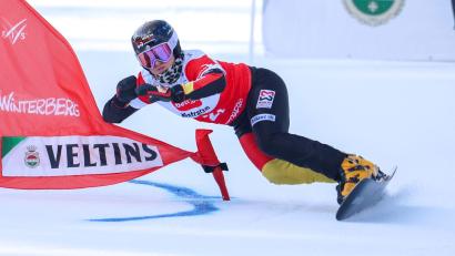 Bild: Christoph Reichwein/dpa
Ramona Hofmeister scheitert - wie auch ihre Teamkollegen - beim Heim-Weltcup zum Saisonfinale schon früh.