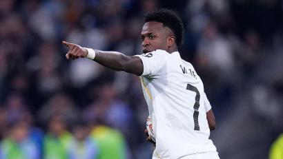 Bild: Manu Fernandez/AP/dpa
Vinícius Júnior erzielte im Stadtderby zwei Tore für Real Madrid.