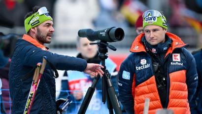 Bild: Sven Hoppe/dpa
Kristian Mehringer (links) und Sverre Olsbu Röiseland verlassen das deutsche Team. (Archivbild)