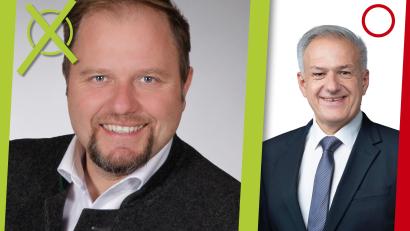 Grafik: Christian Gold
Ergebnis der Stichwahl am 22. März 2026: Im Landkreis Tirschenreuth gewinnt Hubert Schicker (FW) gegen Roland Grillmeier (CSU) gegen und wird damit Landrat.