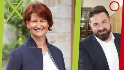 Grafik: gld
Ergebnis der Stichwahl am 22. März 2026: In Neustadt/WN gewinnt Tanja Kippes (CSU) denkbar knapp gegen Sebastian Giering (SPD).