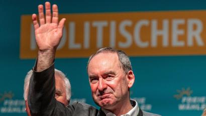 Bild: Armin Weigel/dpa
Kann mehr als zufrieden sein: Freie-Wähler-Chef Hubert Aiwanger. (Archivbild)