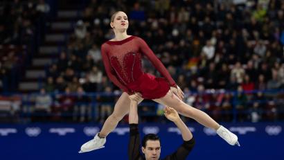 Bild: Paul Kitagaki Jr./ZUMA Press Wire/dpa
Minerva Hase und Nikita Volodin zählen bei der WM in Prag zu den Medaillenkandidaten. (Archivbild)