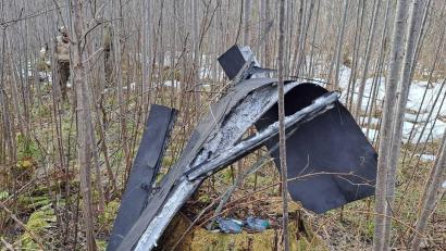 Bild: -/National Armed Forces of Latvia/dpa
In Lettland wurden Teile einer Drohne gefunden, die mutmaßlich aus der Ukraine stammt.