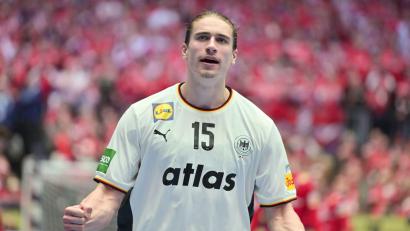 Bild: Sina Schuldt/dpa
DHB-Spielmacher Juri Knorr wartet noch auf seinen ersten EM-Titel. (Archivbild)