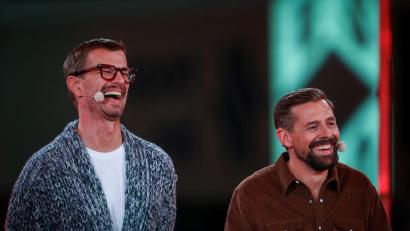 Bild: Christoph Reichwein/dpa
Joko und Klaas starten bald wieder mit neuen Folgen von „Ein sehr gutes Quiz (mit hoher Gewinnsumme)“. (Archivbild)