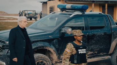 Bild: Boris Ausserer/BR
Udo Wachtveitl (links) als Kriminalhauptkommissar Franz Leitmayr und Yodit Tarikwa als Major Jennifer Miller im "Tatort" vom Sonntag.