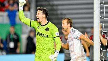 Bild: Uwe Anspach/dpa
Torwart Florian Stritzel und der SVWW: Wiedersehen mit dem FC Bayern. (Archivbild)