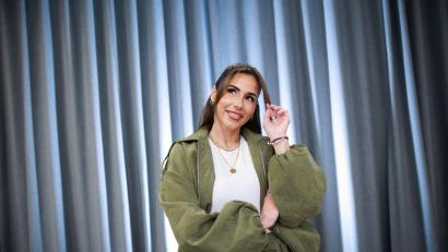 Bild: Carsten Koall/dpa
Sarah Engels bereitet sich auf den ESC in Wien vor.