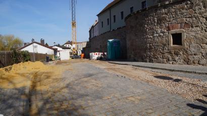 Bild: wel
Zu den größeren Posten im Haushalt gehört der Ausbau der Rahmstraße mit Stützmauer.