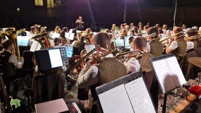 Bild: mab
Konzentration, aber auch Spielfreude bestimmte das Konzert in der Sportparkhalle vor 550 Besuchern.