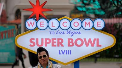 Bild: Charlie Riedel/AP/dpa
Die NFL bringt den Super Bowl zurück nach Las Vegas. (Archivfoto)