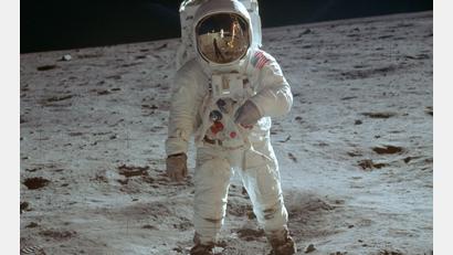 Bild: Neil Armstrong/NASA/AP/dpa
Im Dokumentarfilm Apollo 11 wurden bis dahin unbekannte Originalaufnahmen gezeigt. (Archivbild)