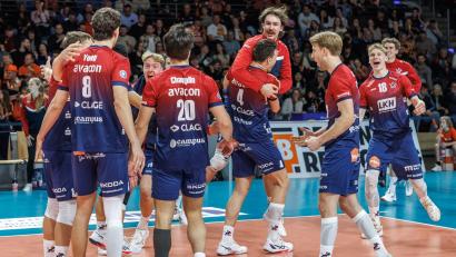 Bild: Andreas Gora/dpa
Die SVG Lüneburg steht einmal mehr im Finale des CEV-Pokals. (Archivbild)