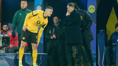 Bild: Bernd Thissen/dpa
BVB-Trainer Niko Kovac bleibt optimistisch bei Nico Schlotterbecks Vertragsverlängerung. (Archivbild)