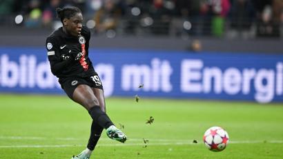 Bild: Arne Dedert/dpa
Frankfurts Nicole Anyomi ist treffsicher. (Archivbild).