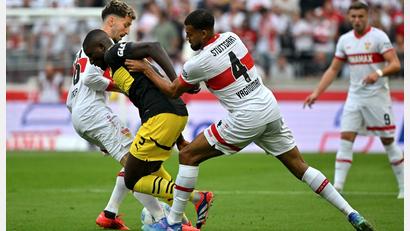 Bild: Jan-Philipp Strobel/dpa
Nicht zu halten vom VfB: Torjäger Guirassy wechselte 2024 von Stuttgart nach Dortmund. (Archivbild)