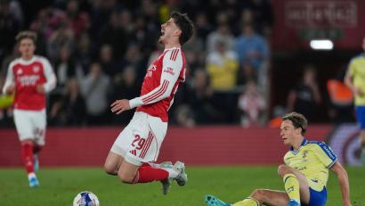 Bild: Dave Shopland/AP/dpa
Kai Havertz erlebte einen schmerzhaften Abend mit dem FC Arsenal.