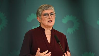 Bild: Lilli Förter/dpa
Grünen-Fraktionschefin Britta Haßelmann findet das Wehrdienst-Modernisierungsgesetz schlecht gemacht. (Archivbild)