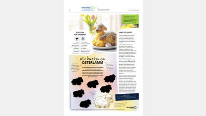 Bild: Oberpfalz Medien
Wir backen ein Osterlamm.