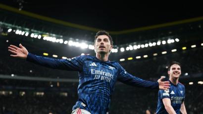 Bild: Armando Franca/AP/dpa
Kai Havertz traf zum späten 1:0-Sieg des FC Arsenal bei Sporting in Lissabon.