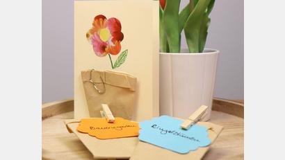 Bild: DIY Academy
Aus Kaffeefiltern sind diese Samentütchen gefaltet.