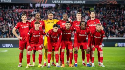 Bild: Silas Stein/dpa
Der SC Freiburg steht erstmals in einem Europapokal-Viertelfinale. (Archivbild)