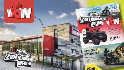 Bild: exb
Das Zweiradcenter Weiden präsentiert zur Saisoneröffnung zahlreiche Angebote.