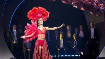 Bild: Harald Dietz/exb
Das Theater Hof gastiert am Sonntag, 12. April, um 19.30 Uhr mit der Operette „Die Bajadere“ im Stadttheater Amberg.