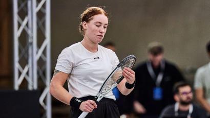 Bild: Mathias Schulz/dpa
Ella Seidel gewann ein Einzel und verlor ein weiteres. (Archivbild)